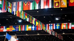 International Festival flags