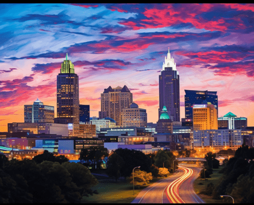 October Events in Raleigh: A Month of Fun, Learning, and Sweet Treats! Raleigh workspace skyline