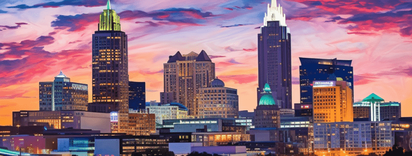 Raleigh workspace skyline